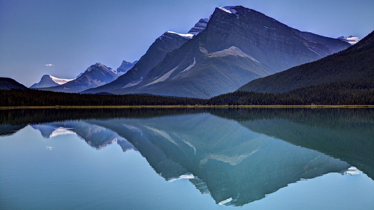 mountain reflection